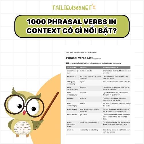 1000 Phrasal Verbs In Context có gì nổi bật?
