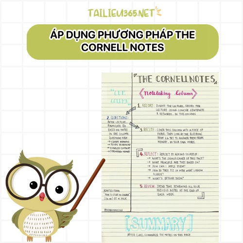 Áp dụng phương pháp The Cornell Notes