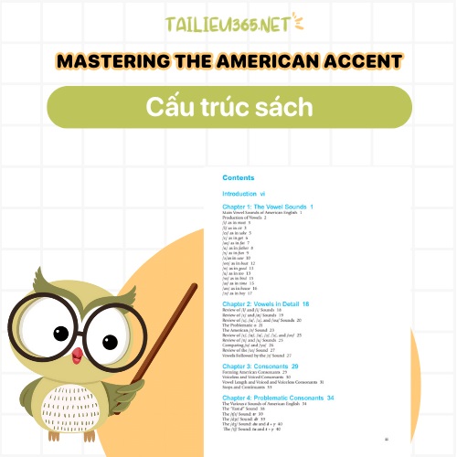 Cấu trúc sách Mastering The American Accent