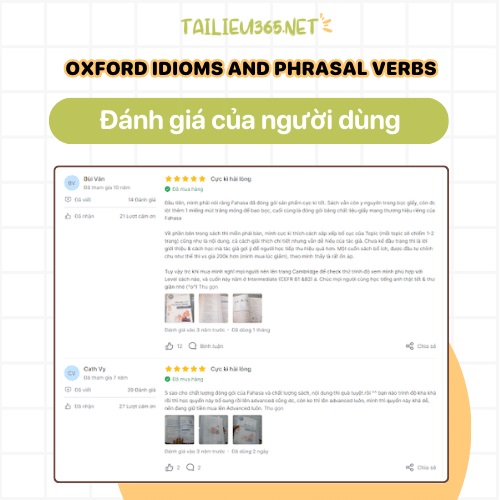 Đánh giá của người dùng về Oxford Idioms and Phrasal verbs