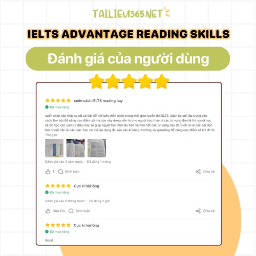 Đánh giá của người dùng về sách IELTS Advantage Reading Skills