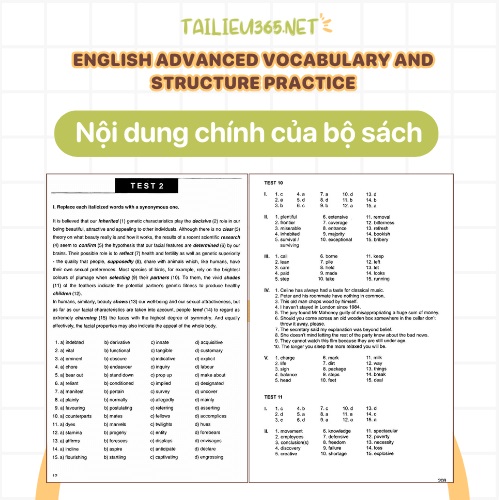 Nội dung chính của English Advanced Vocabulary And Structure Practice