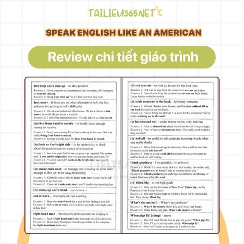 Review chi tiết giáo trình Speak English Like An American