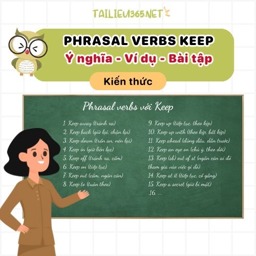 Phrasal verbs Keep