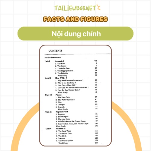 Nội dung sách Facts and Figures PDF