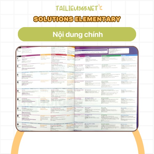 Nội dung sách Solutions Elementary Student's Book PDF