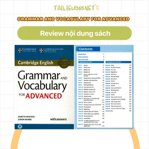 Nội dung Cambridge Grammar and Vocabulary for Advanced